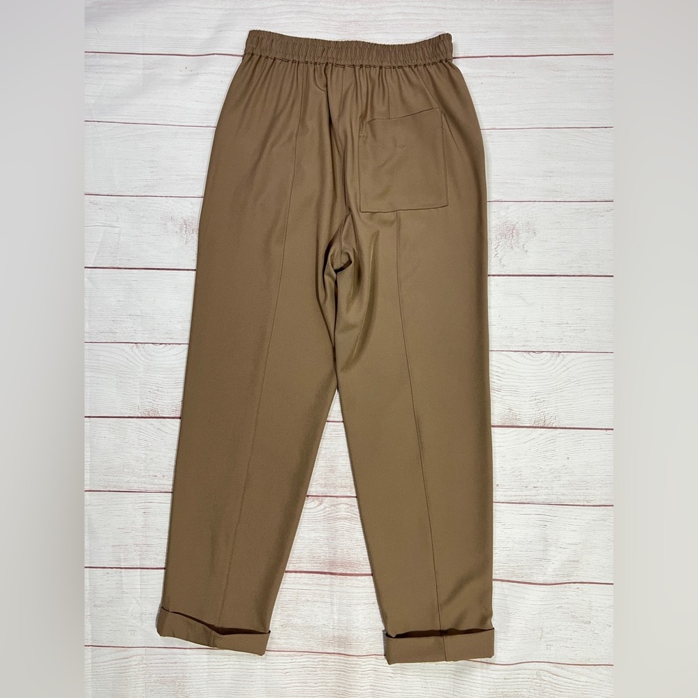 Varley Cypress Turn Up Pant - Small - stretch twill tan brown drawstring tapered - Picture 3 of 11